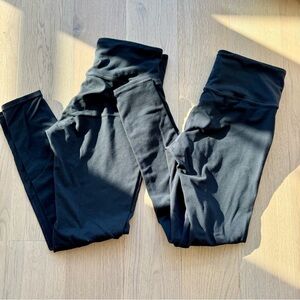 Athleta Elation Black Leggings (2 pair)